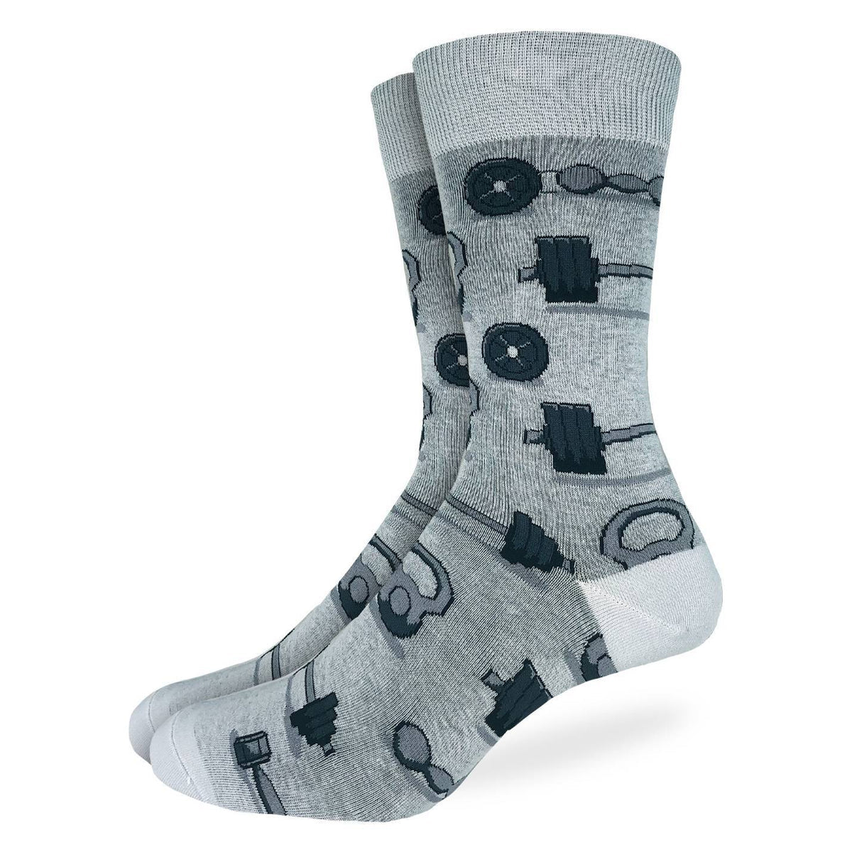 Good Luck Sock | Men's Crew | Weights & Dumbells