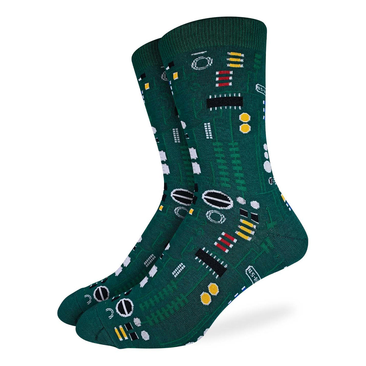 Good Luck Sock | Men's Crew | Circuit Board