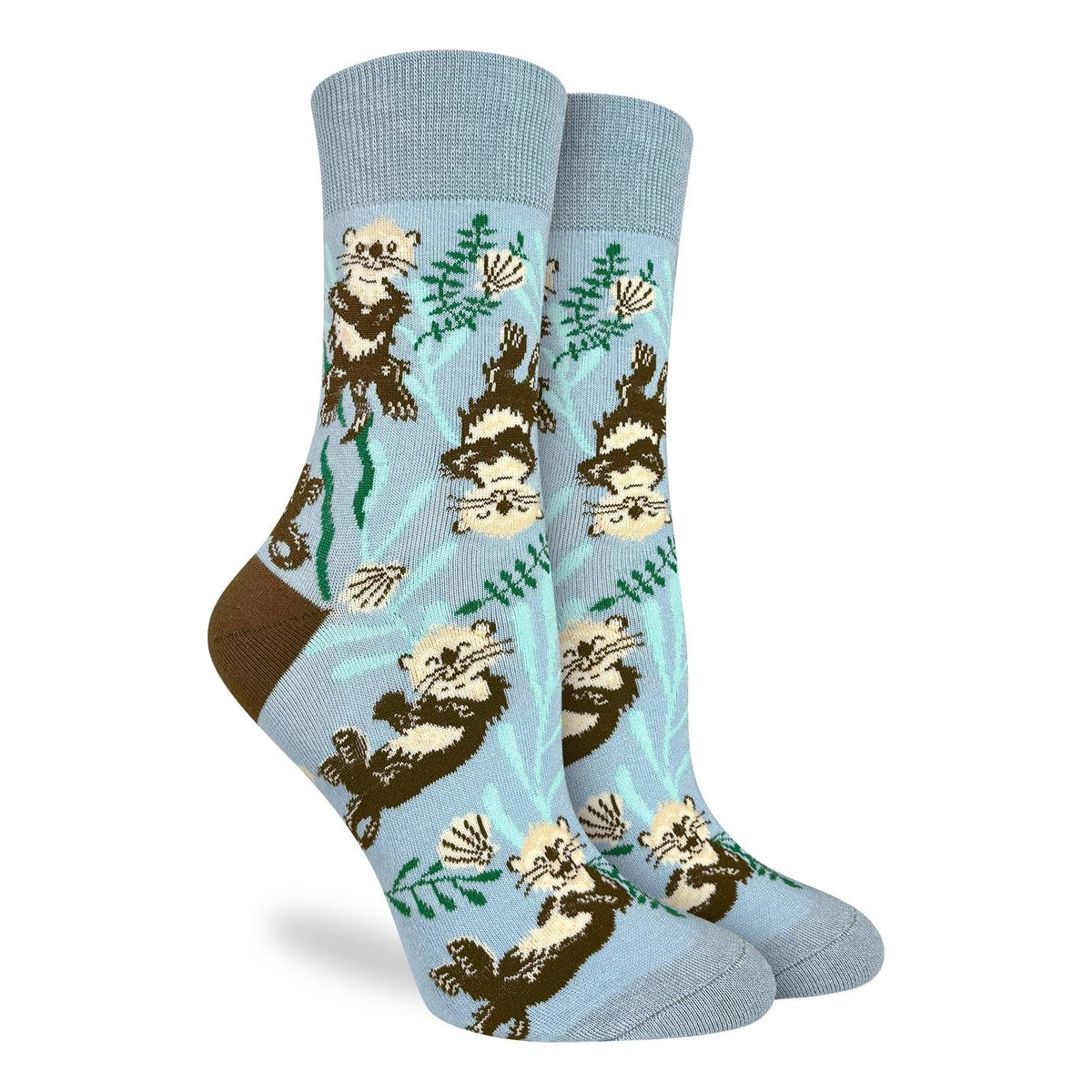 Good Luck Sock | Women's Crew | Sea Otters