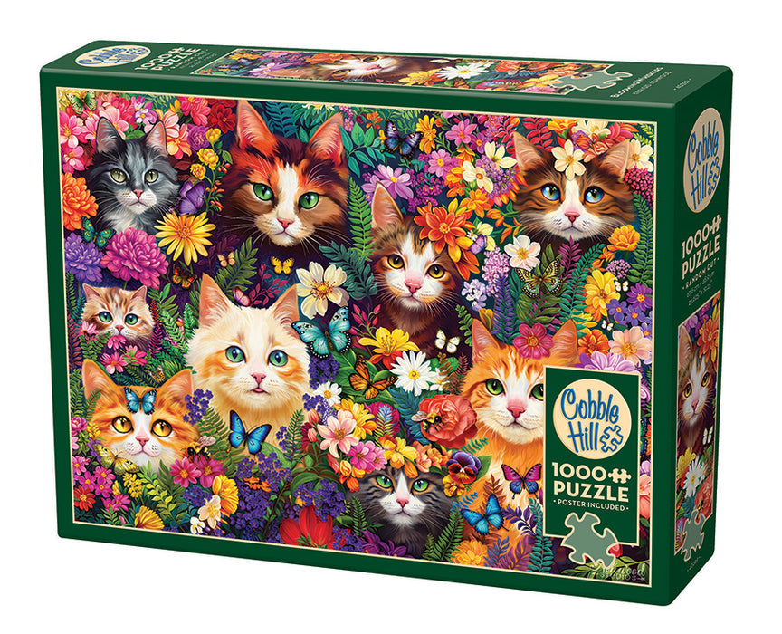 Cobble Hill | Blooming Whiskers 1000 piece puzzle