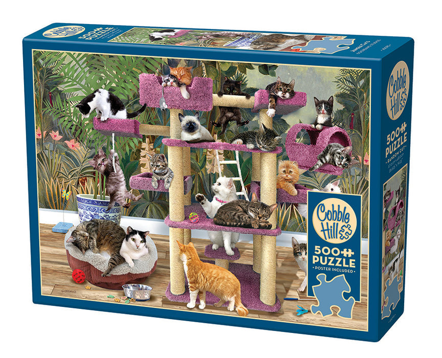 Cobble Hill | Jungle Cats 500 piece puzzle