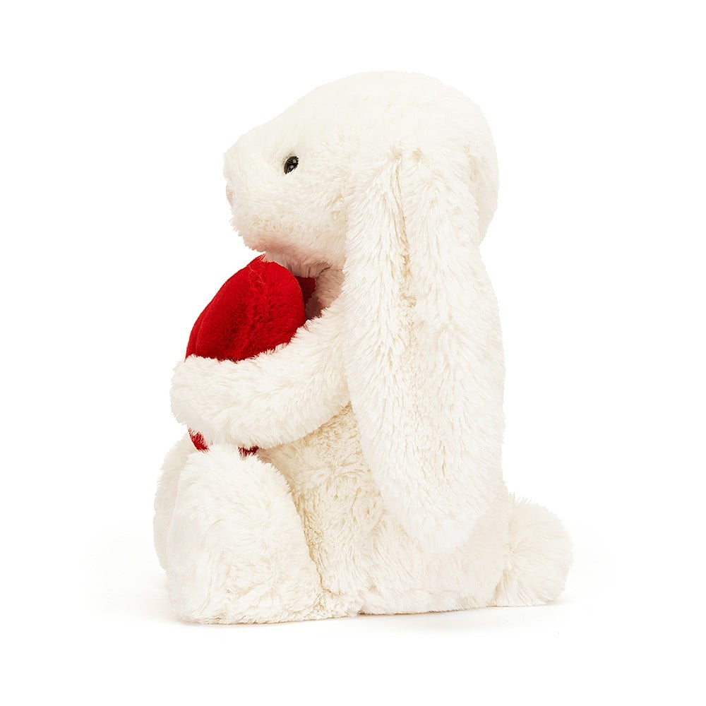Bashful Red Love Heart Bunny Medium