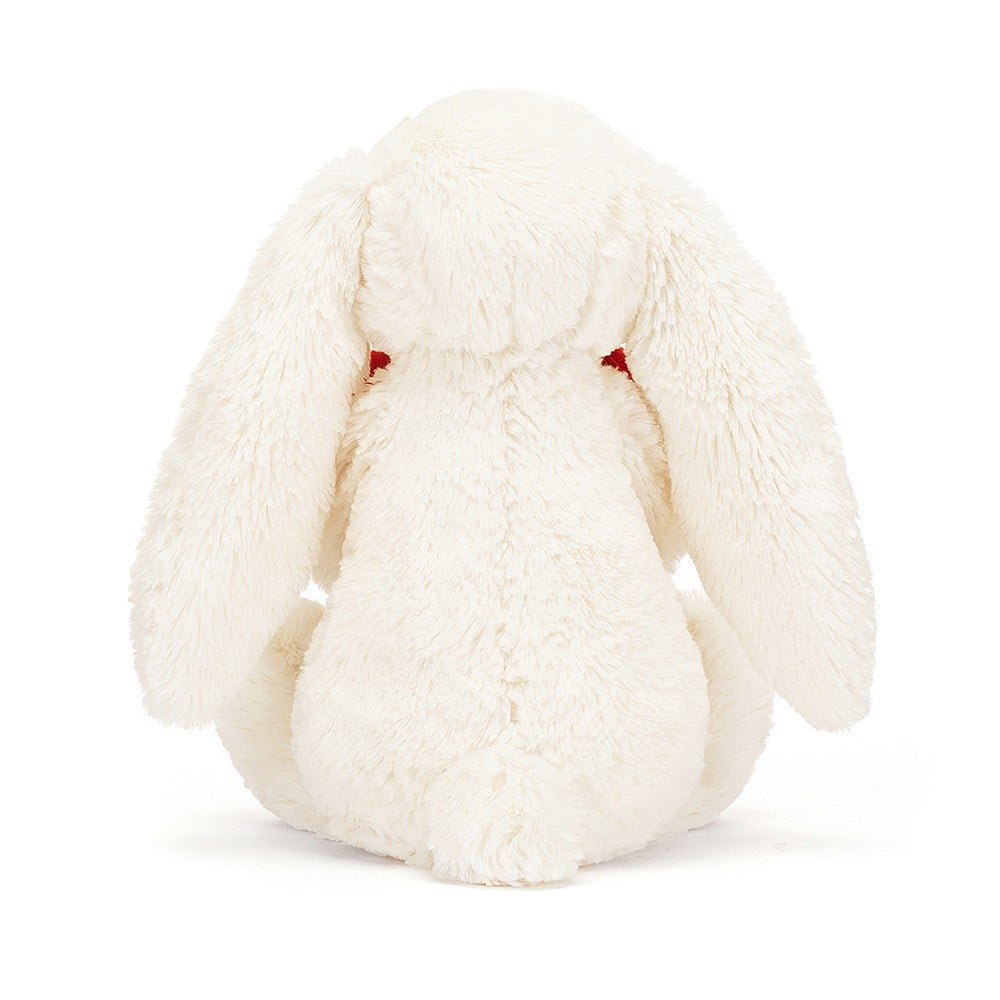 Bashful Red Love Heart Bunny Medium