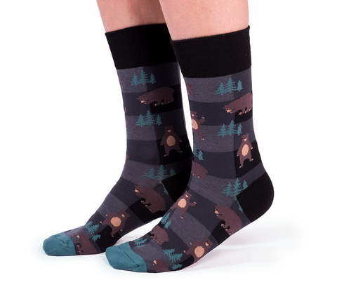 Uptown Sox | Men's Crew Socks | Bear In Mind