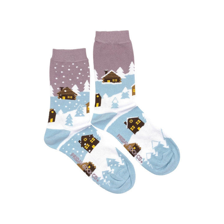 Friday Sock Co. | Women's Socks | Snowy Village