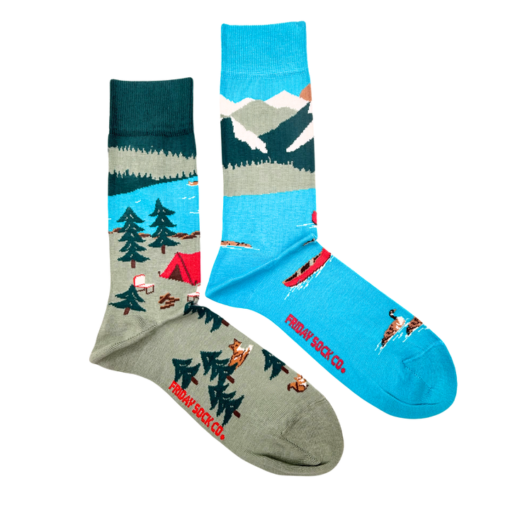 Friday Sock Co. | Men's Socks | Canada Mountain Scene