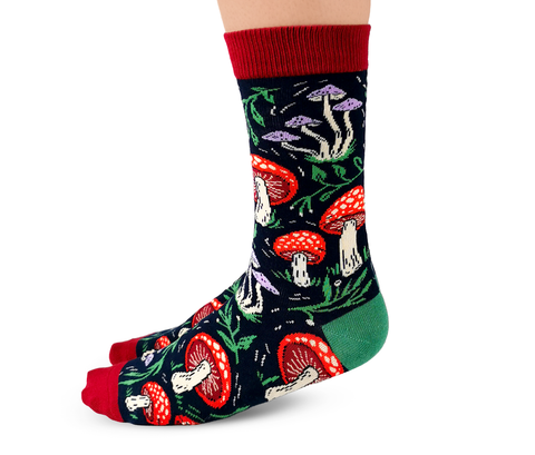 Uptown Sox | Women's Crew Socks | Mushroom Magic
