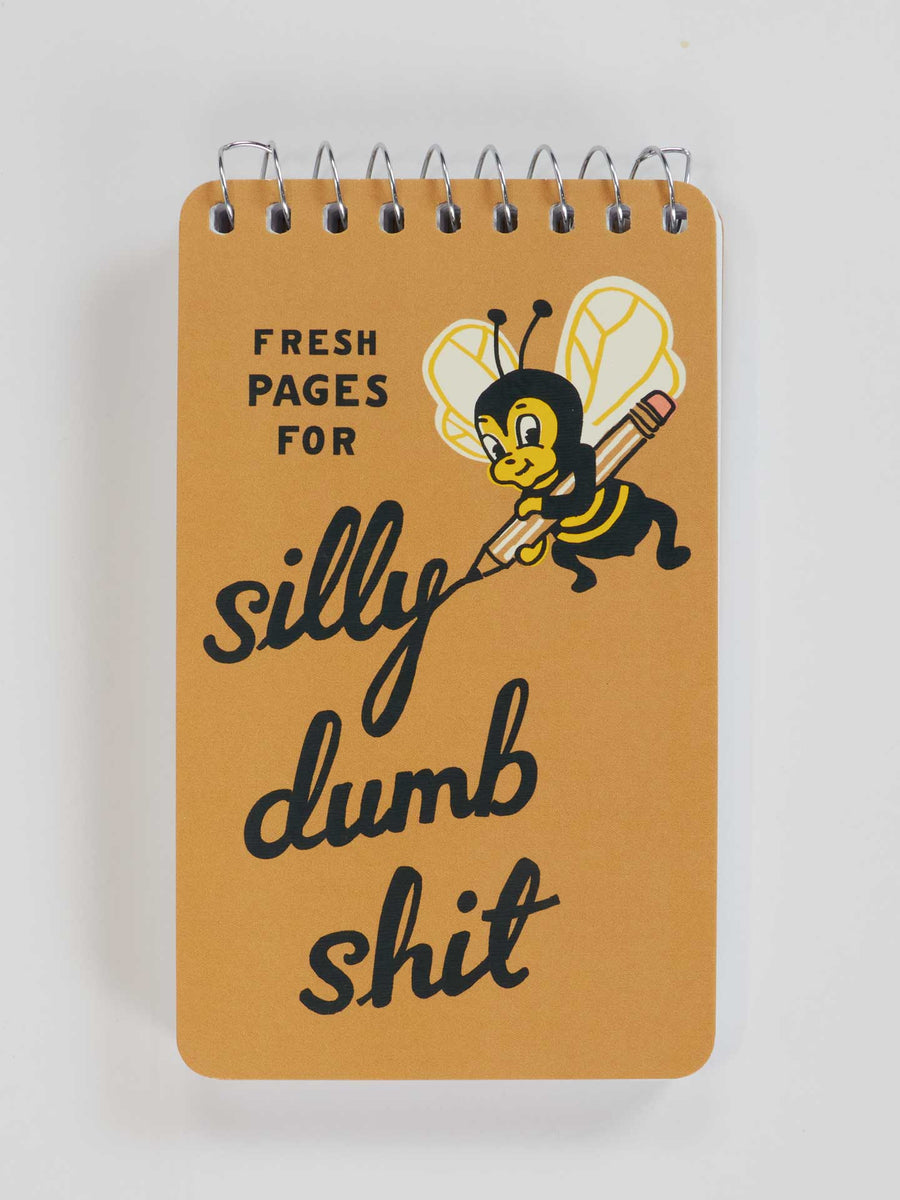 Blue Q Spiral Notebook | Fresh Pages For Silly Dumb Shit