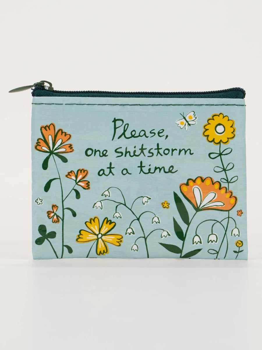 Blue Q | Change Purse | Please, One Shitstorm At A Time