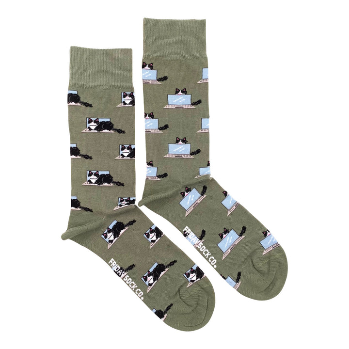 Friday Sock Co. | Men's Socks | Fluffy Cat