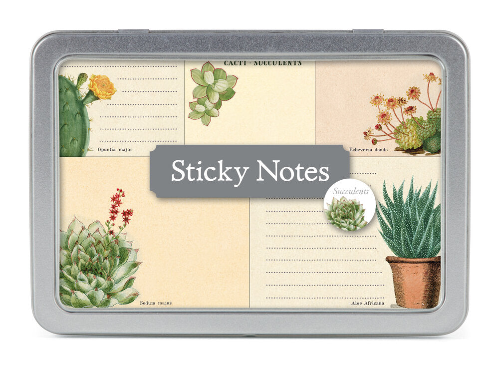 Succulents Sticky Notes | Cavallini