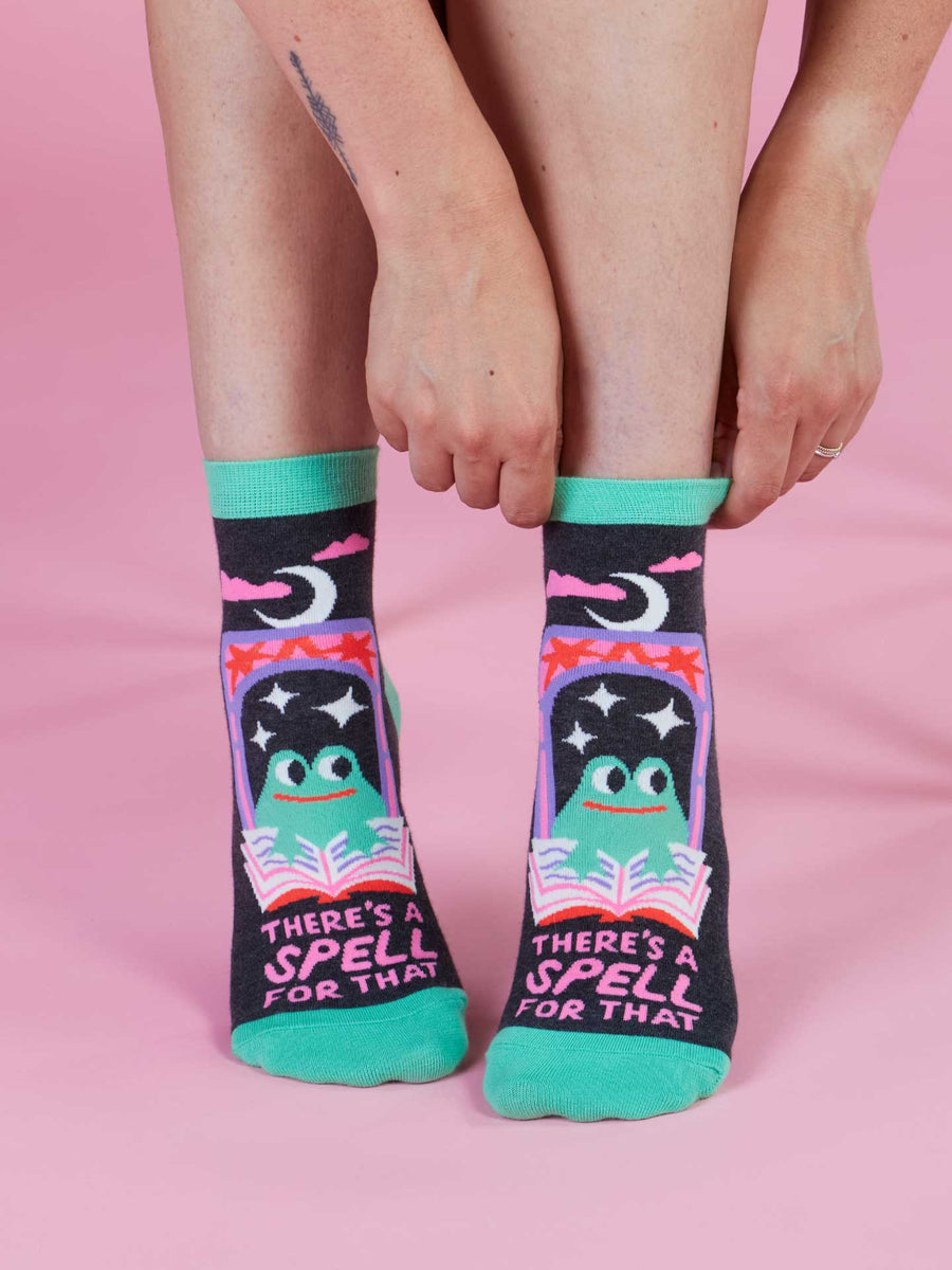 Blue Q | Women's Ankle Socks | There's a Spell For That