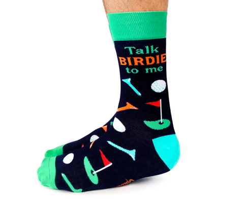 Uptown Sox | Men's Crew Socks | Talk Birdie to Me