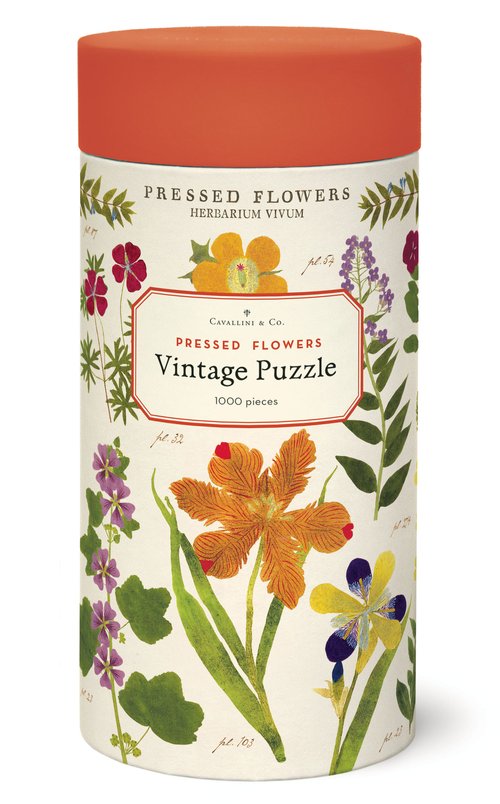 Cavallini & Co | Pressed Flowers 1000 piece puzzle