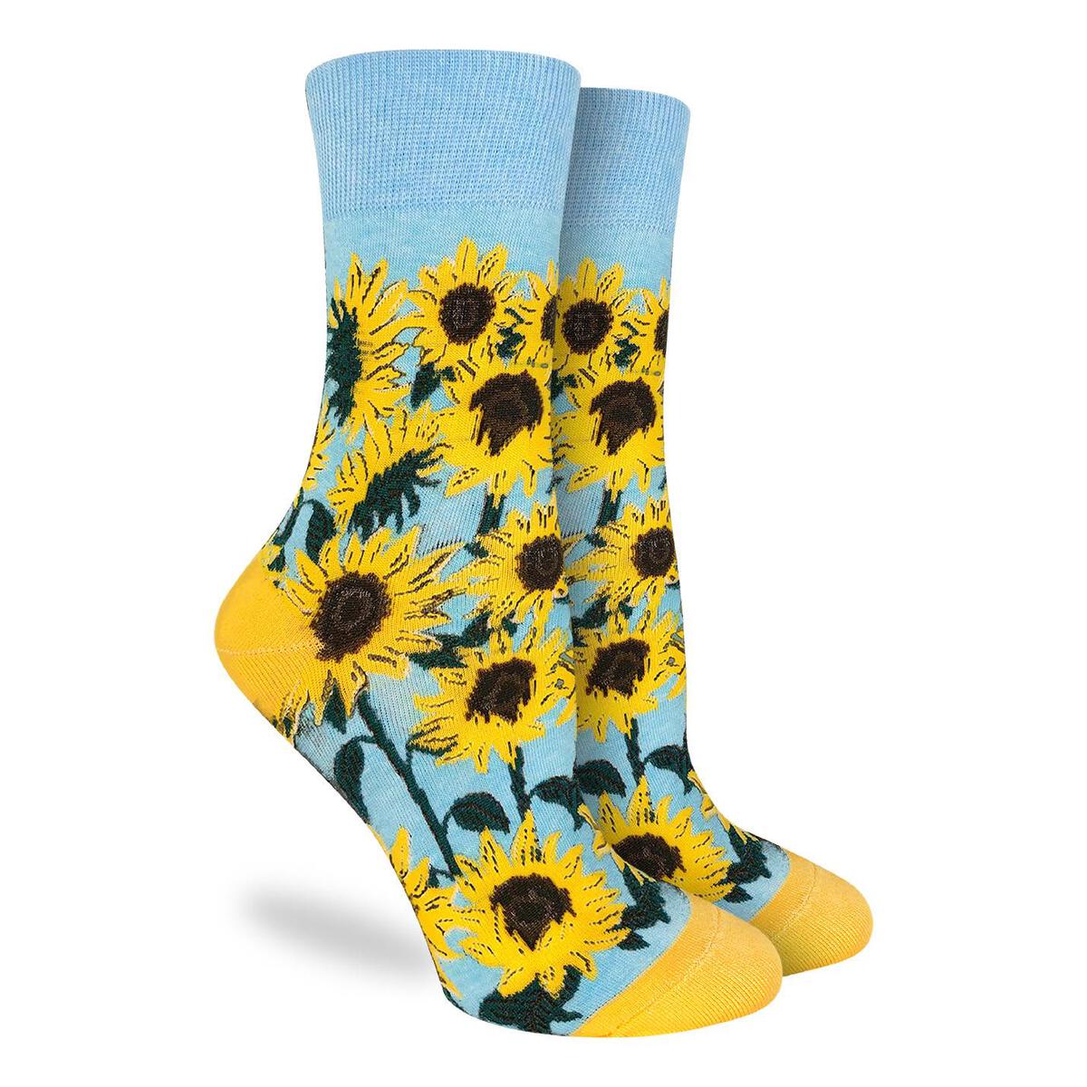 Good Luck Sock | Women's Crew | Sunflowers