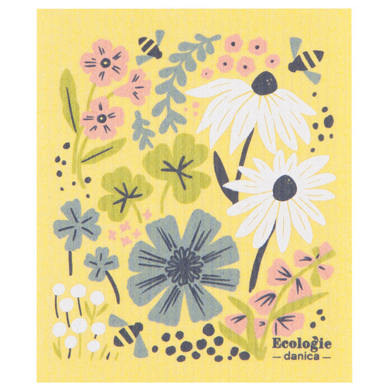 Bees & Blooms Swedish Sponge Cloth | Danica