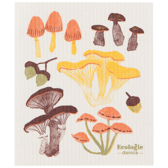 Field Mushrooms Swedish Sponge Cloth | Danica