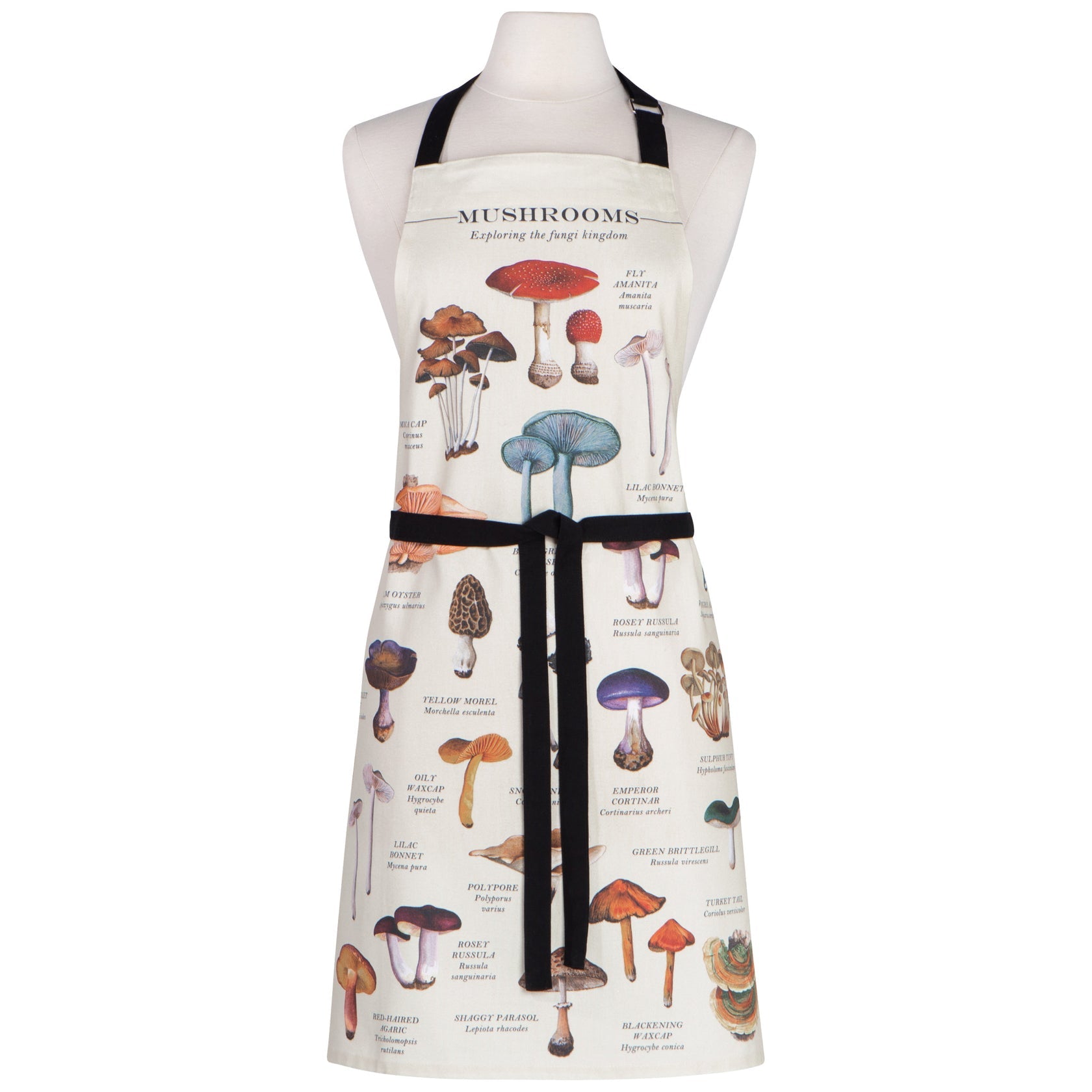 Mushrooms Fine Print Apron | Now Designs