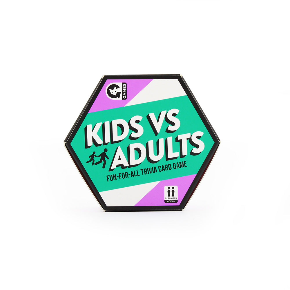 Kids Vs Adults Fun-For-All Trivia Card Game Ginger Fox - Oscar & Libby's