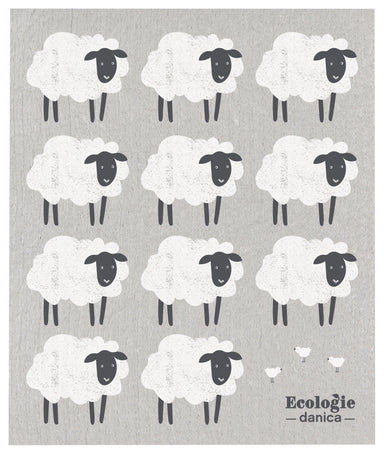 Counting Sheep Swedish Sponge Cloth | Danica Danica - Oscar & Libby's