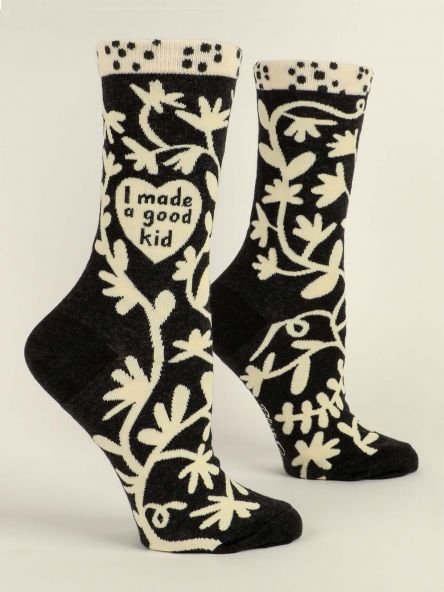 Blue Q | Women's Crew Socks | I Made A Good Kid Blue Q - Oscar & Libby's