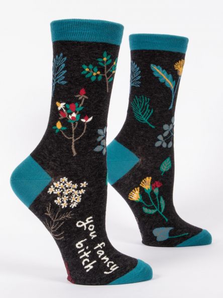 Blue Q | Women's Crew Socks | You Fancy Bitch Blue Q - Oscar & Libby's