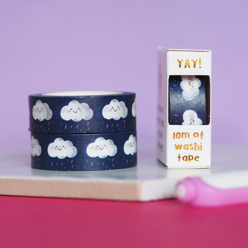 Rainy Clouds Washi Tape | Nutmeg & Arlo Nutmeg & Arlo - Oscar & Libby's