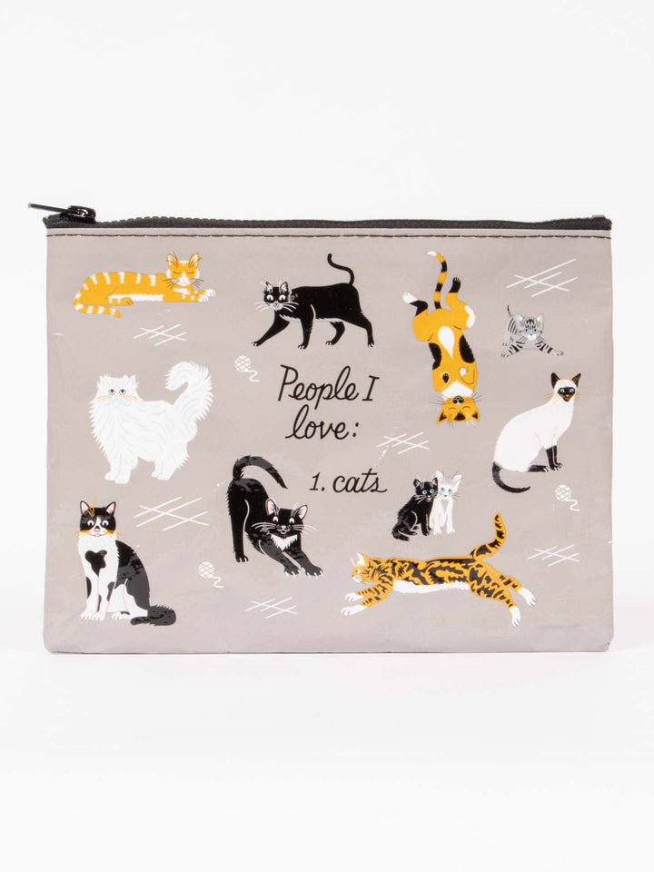 Blue Q | Zipper Pouch | People I Love: Cats