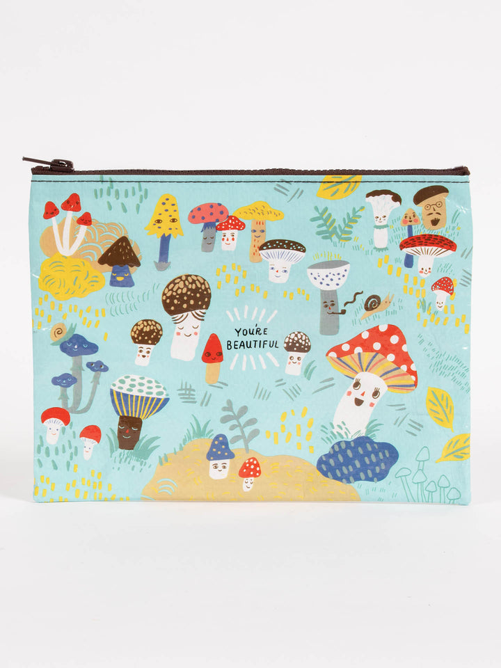 Blue Q | Zipper Pouch | Cute Lil Mushrooms Zipper Pouch