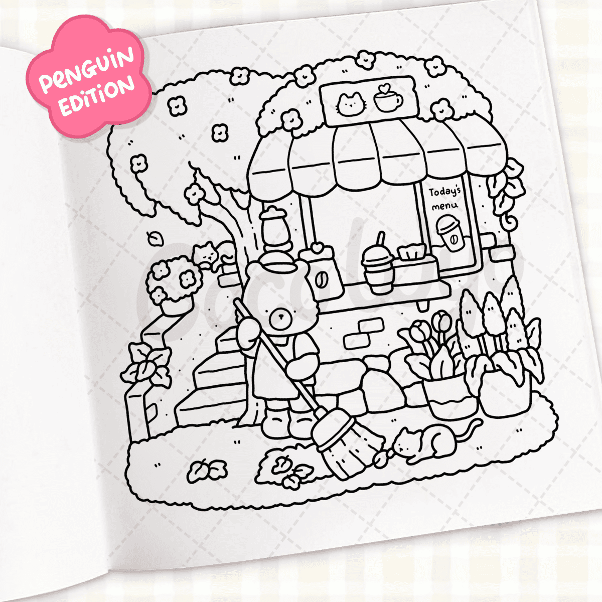 Coco Wyo | Cozy Cafe Colouring Book