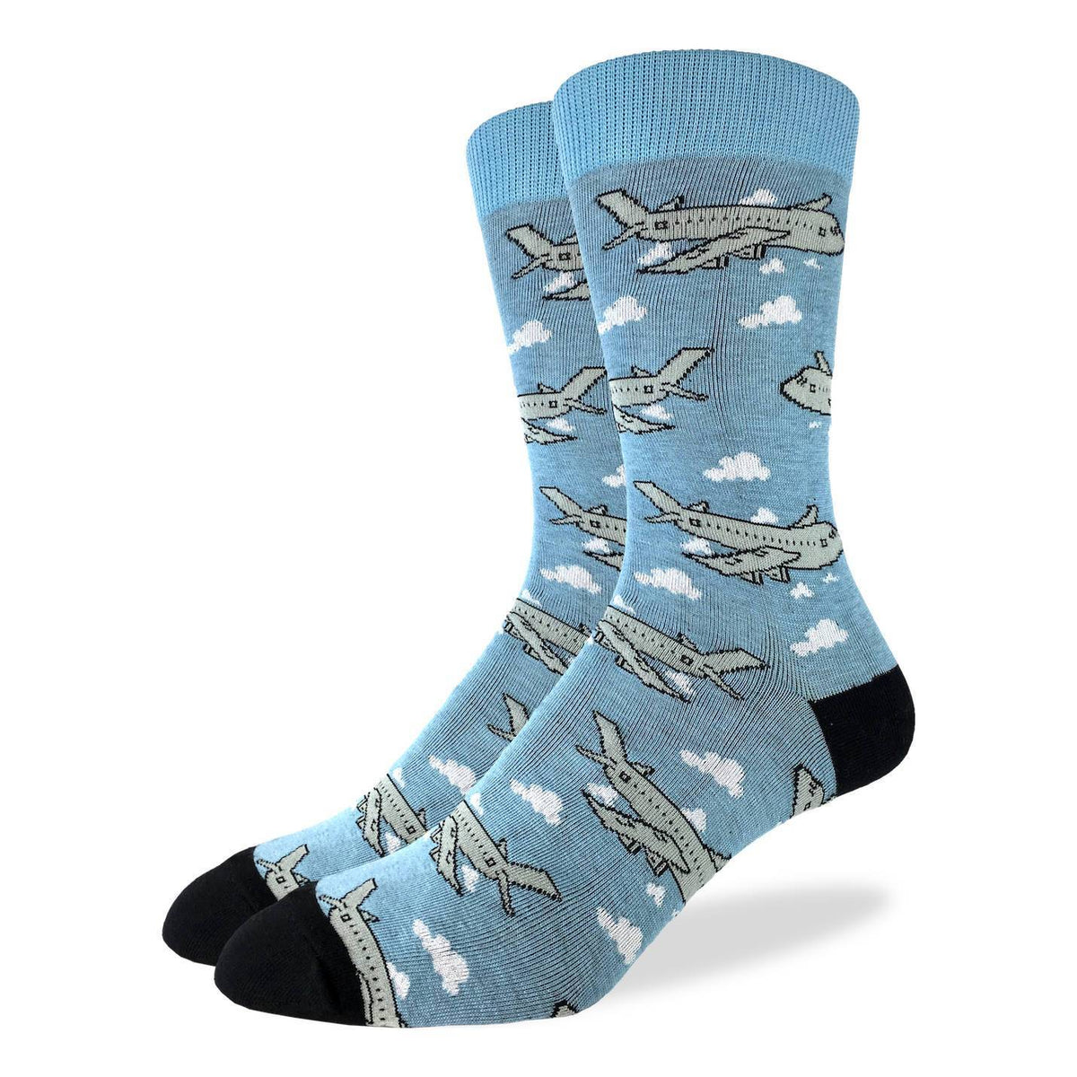 Good Luck Sock | Men's Crew | Jumbo Jet Airplanes