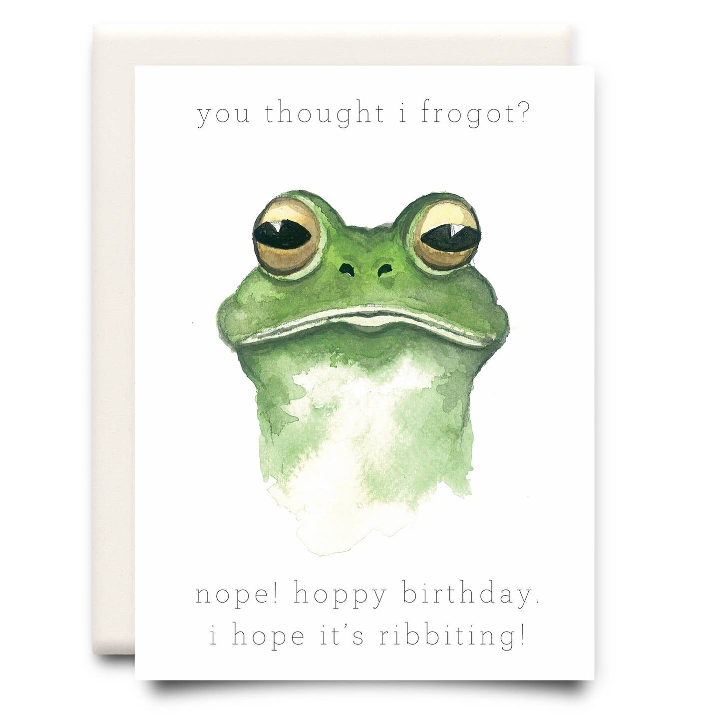 Inkwell Cards | You Thought I Frogot? Birthday Card
