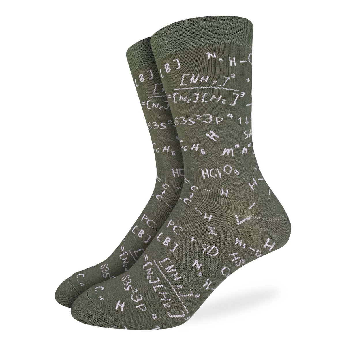 Good Luck Sock | Men's Crew | Chemistry Formulas