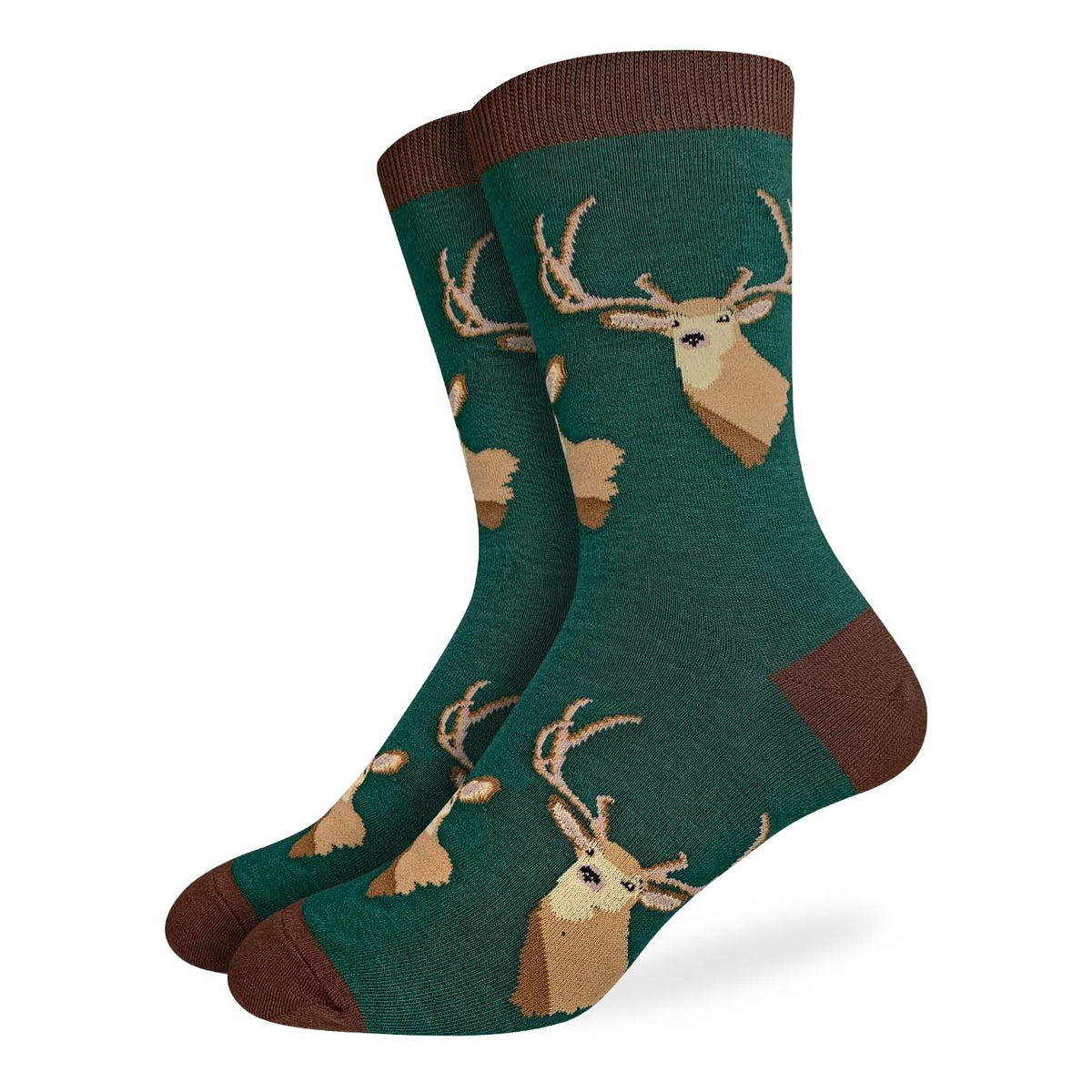 Good Luck Sock | Men's Crew | Deer Heads