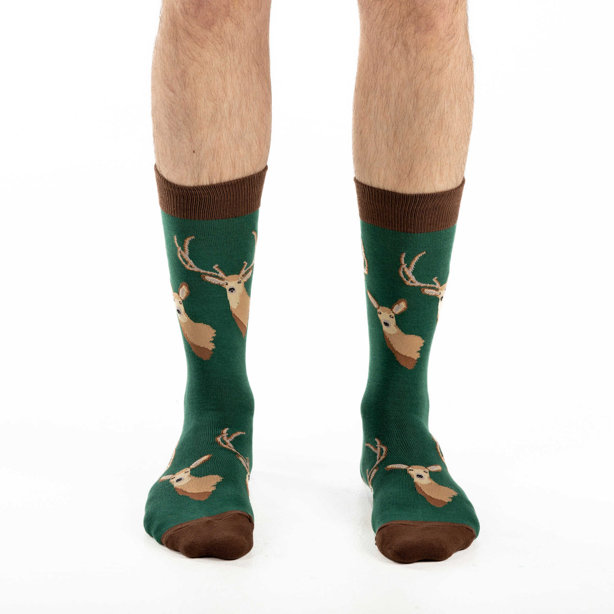 Good Luck Sock | Men's Crew | Deer Heads