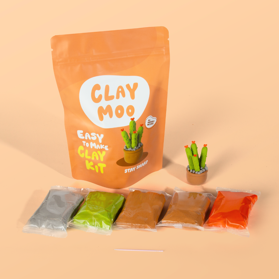 Claymoo |  Stay Sharp Air Dry Clay Kit
