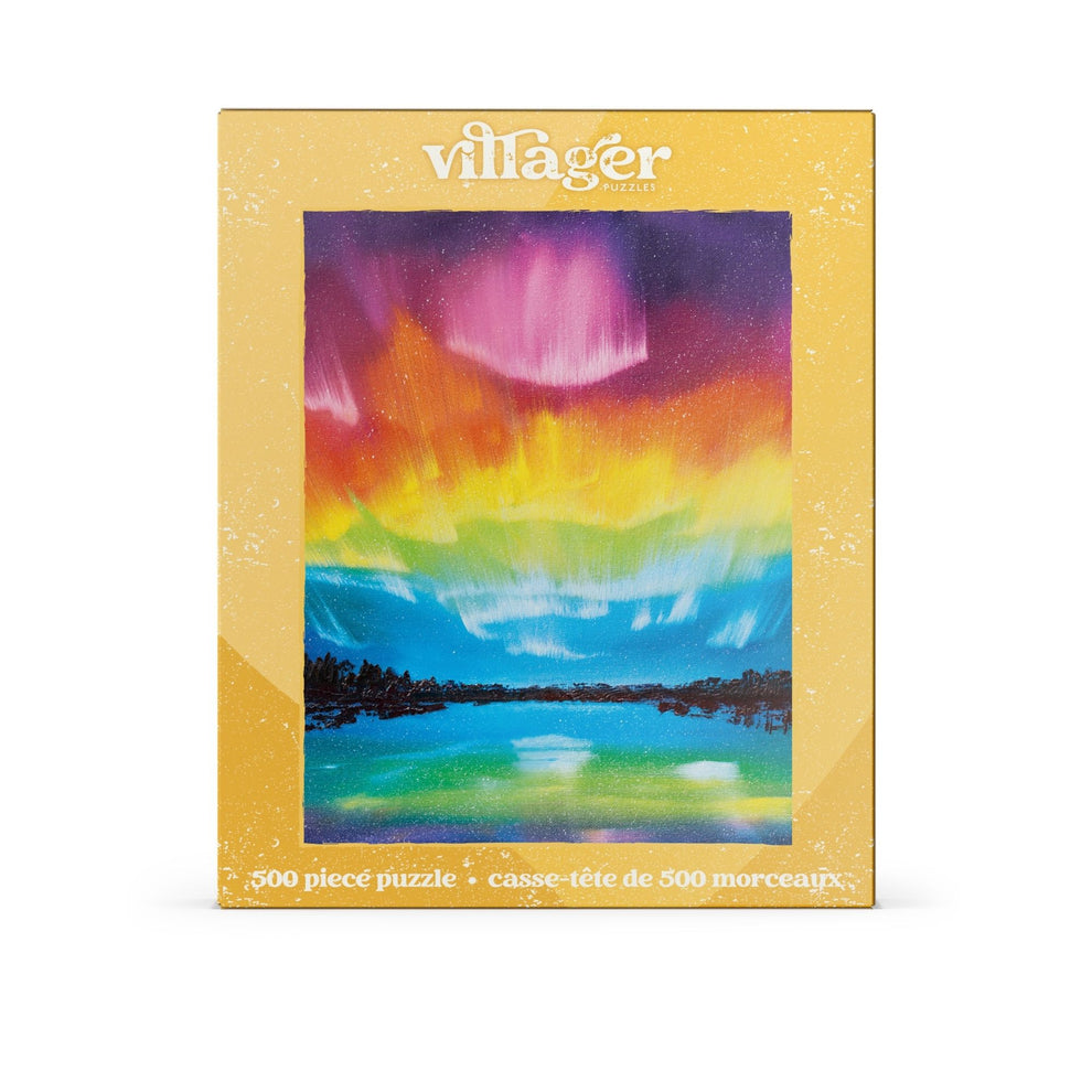 Villager | Rainbow Northern Lights 500 piece puzzle