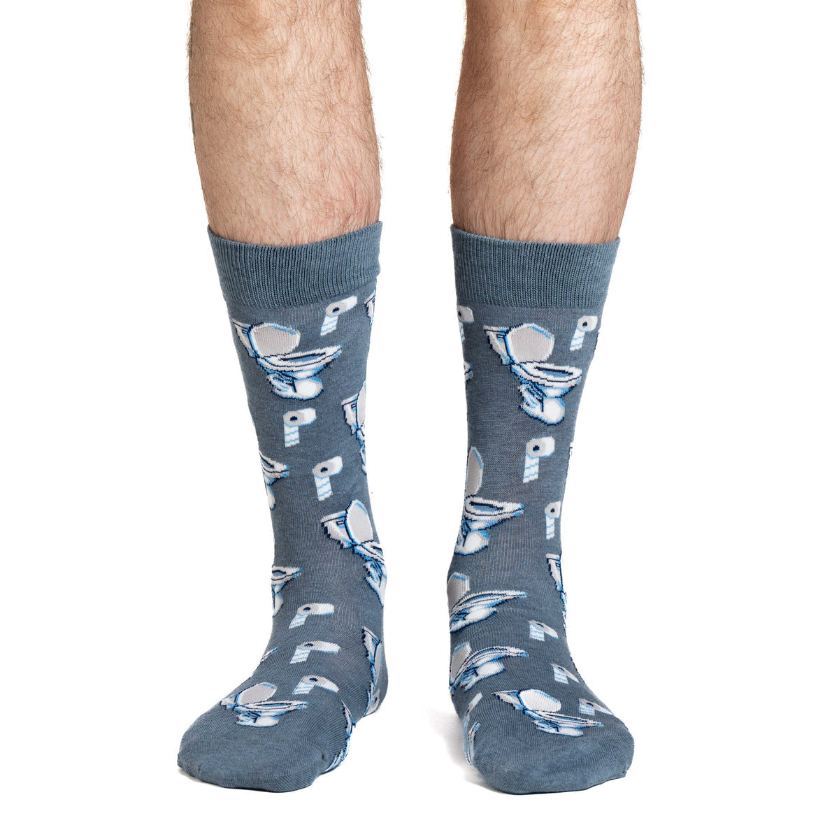 Good Luck Sock | Men's Crew | Toilets
