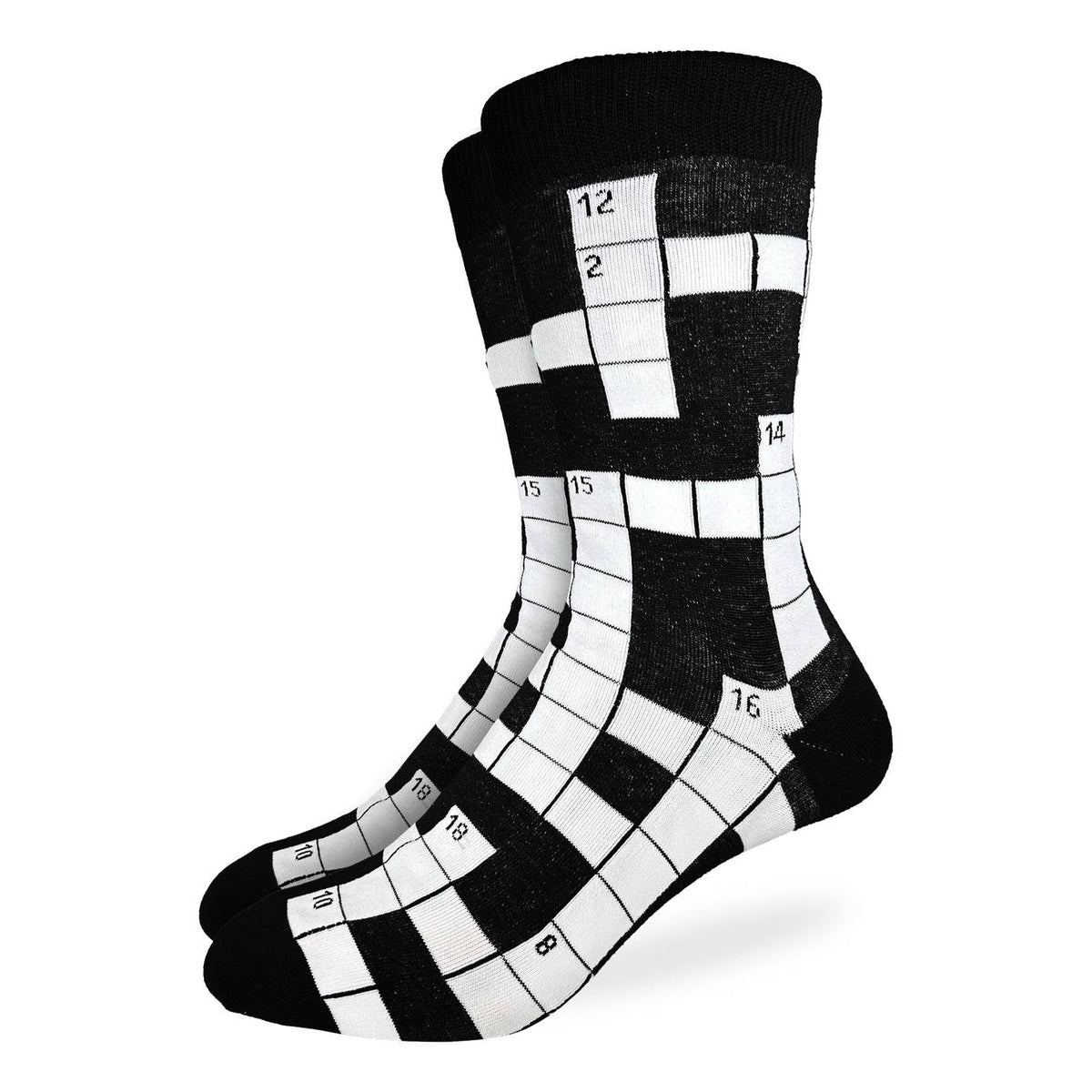 Good Luck Sock | Men's Crew | Crossword Puzzle