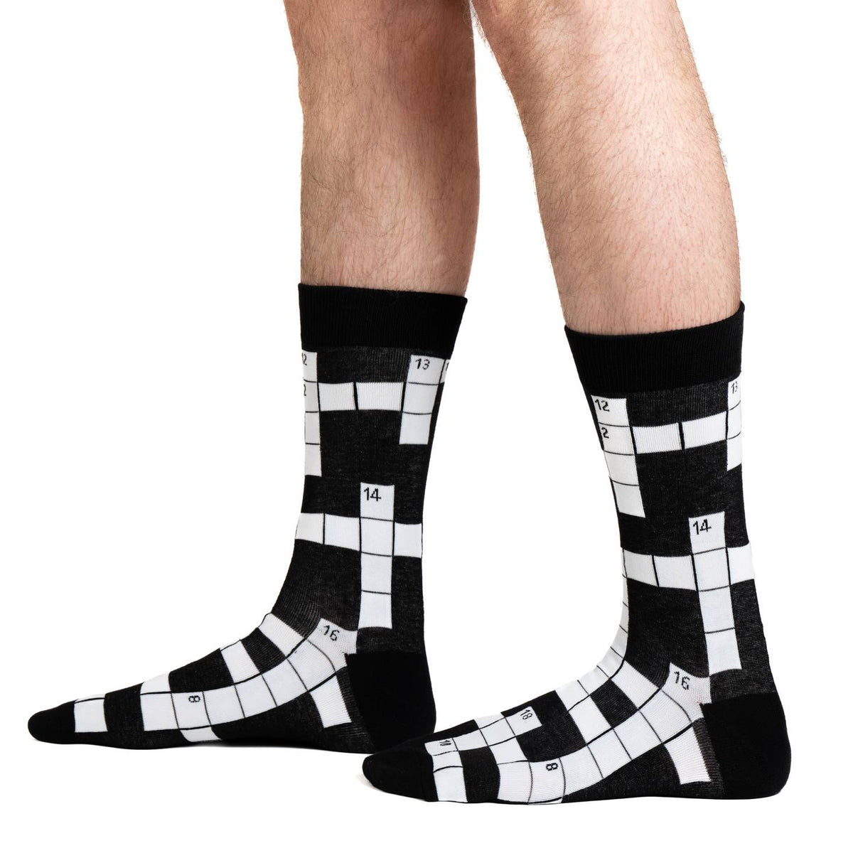 Good Luck Sock | Men's Crew | Crossword Puzzle