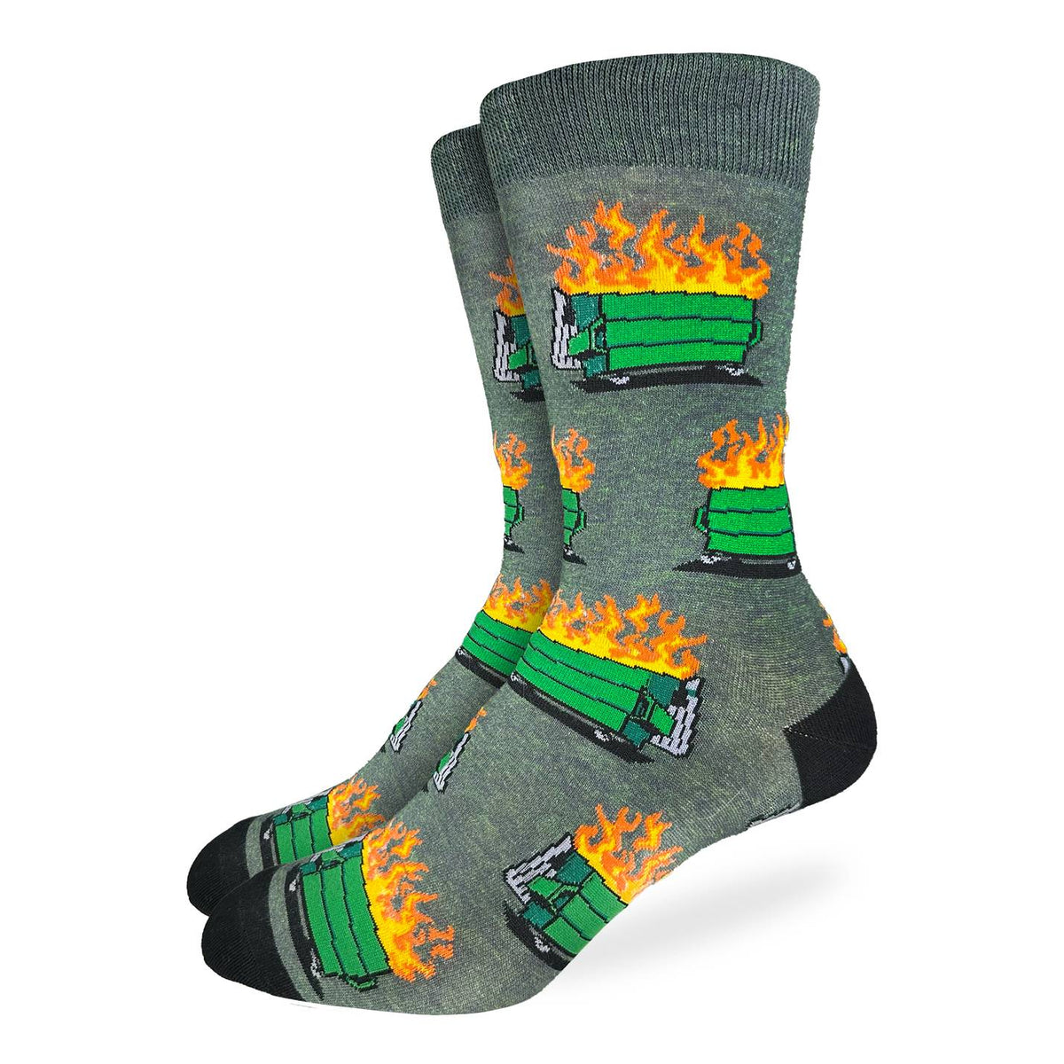 Good Luck Sock | Men's Crew | Dumpster Fire