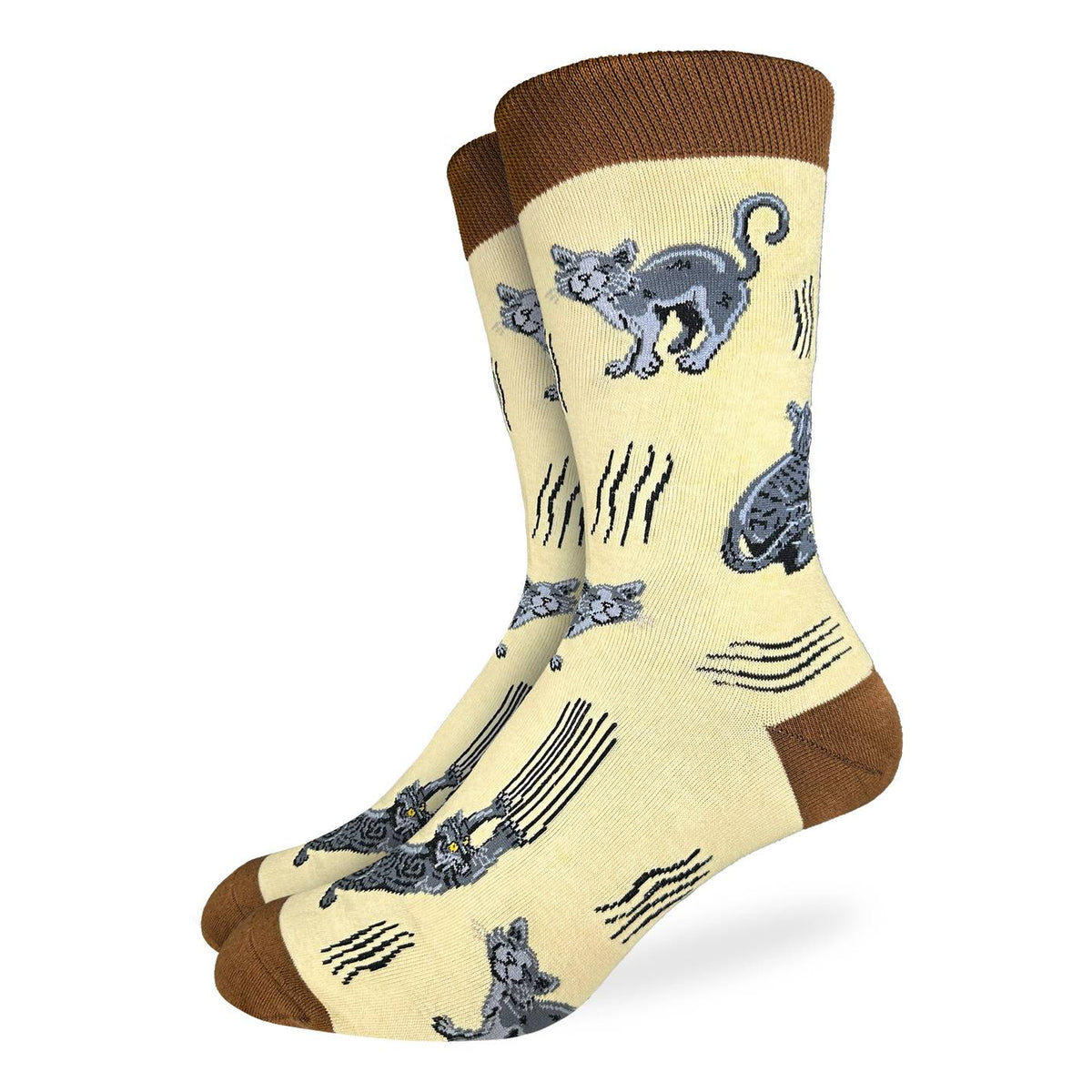Good Luck Sock | Men's Crew | Scratchy Cats