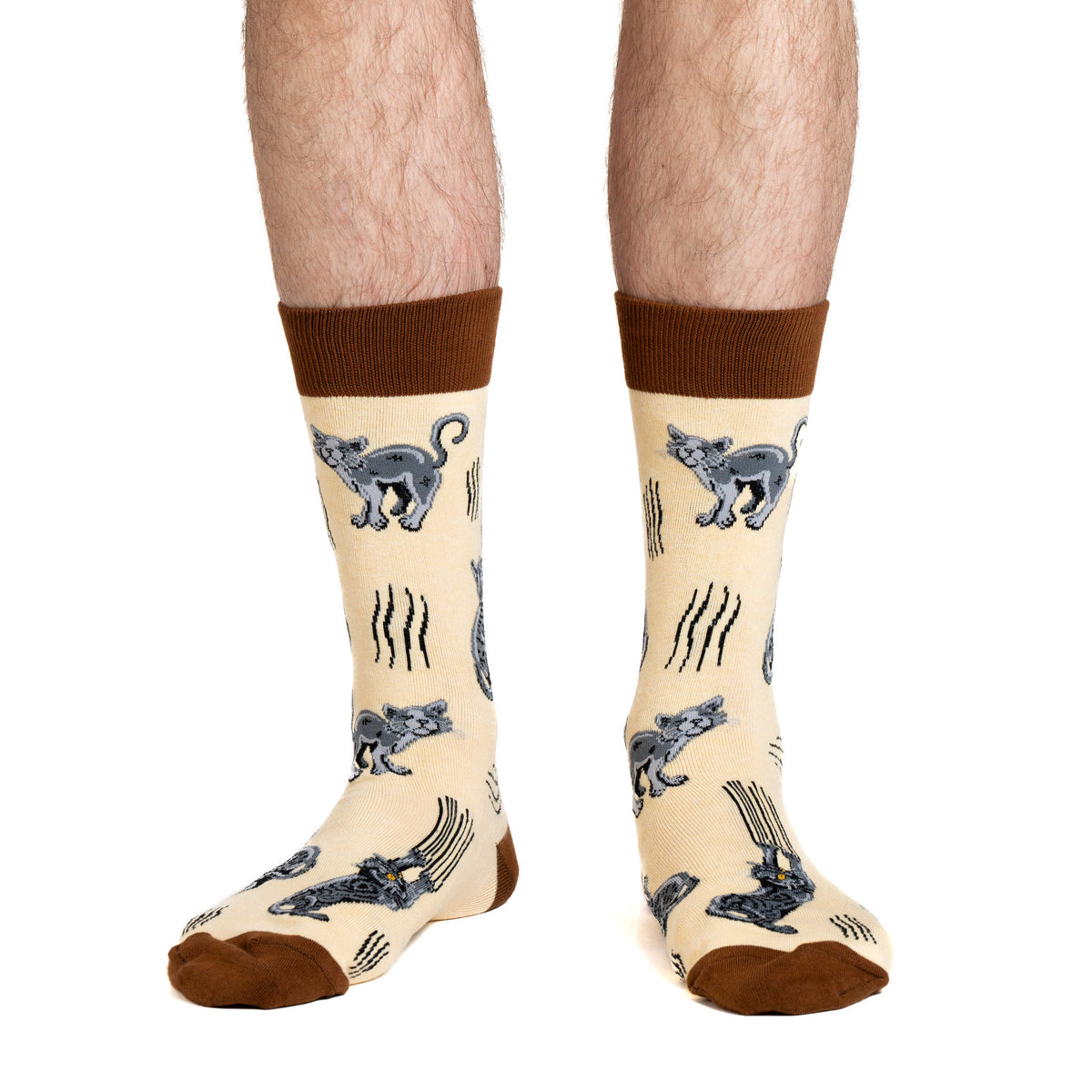 Good Luck Sock | Men's Crew | Scratchy Cats