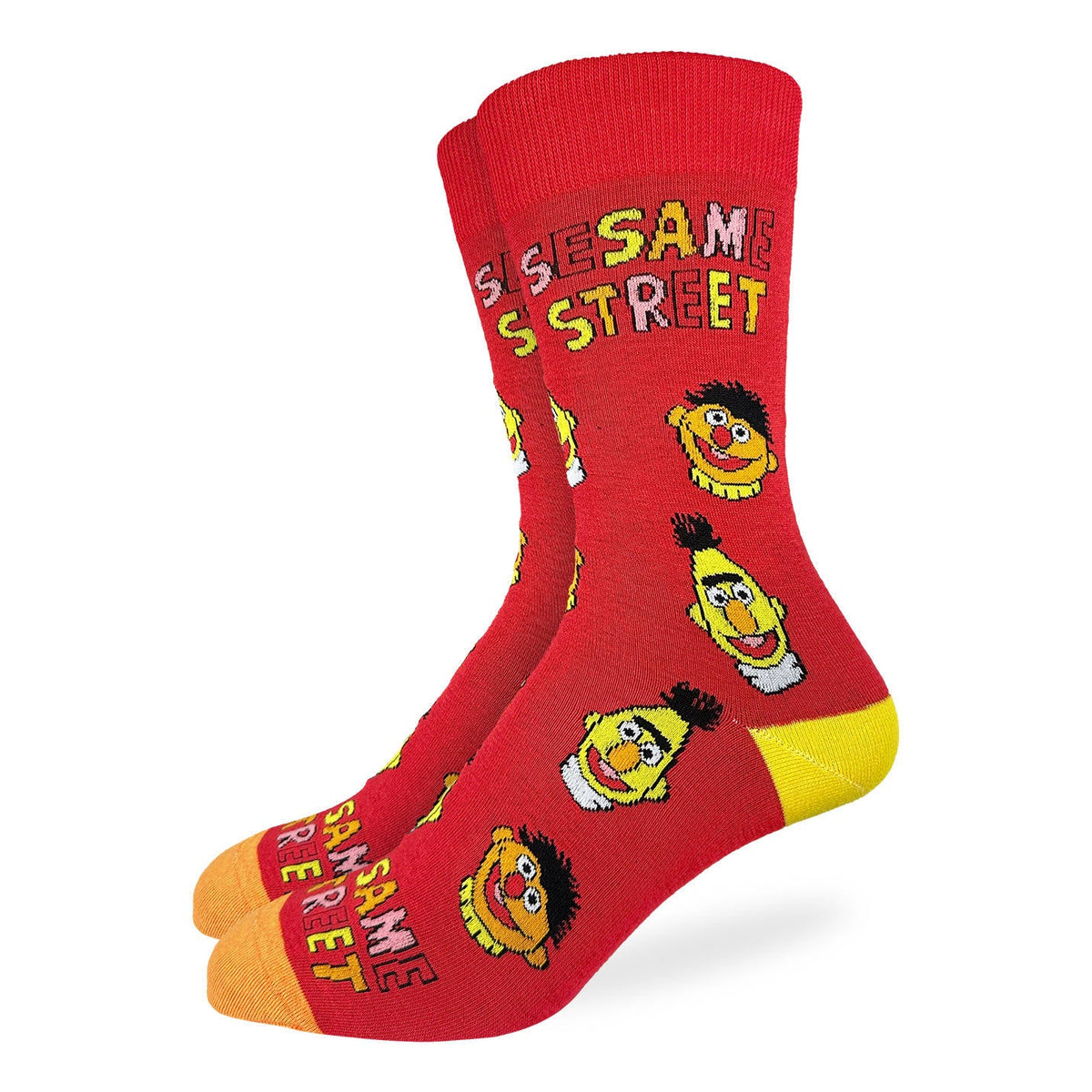 Good Luck Sock | Men's Crew | Sesame Street, Bert & Ernie Faces