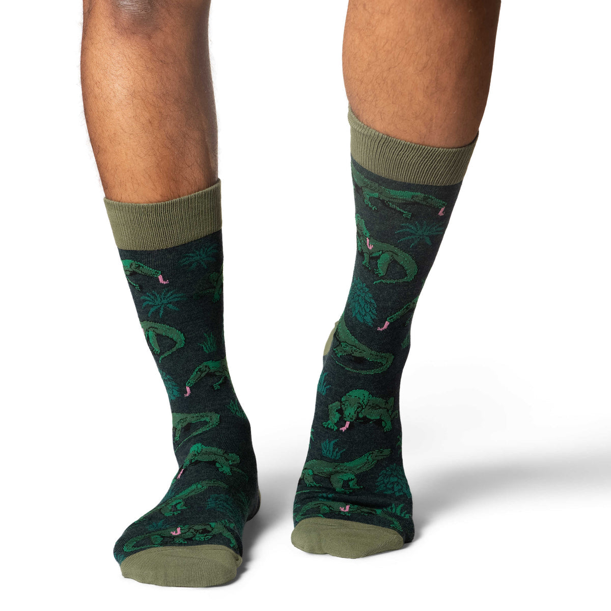 Good Luck Sock | Men's Crew | Komodo Dragon