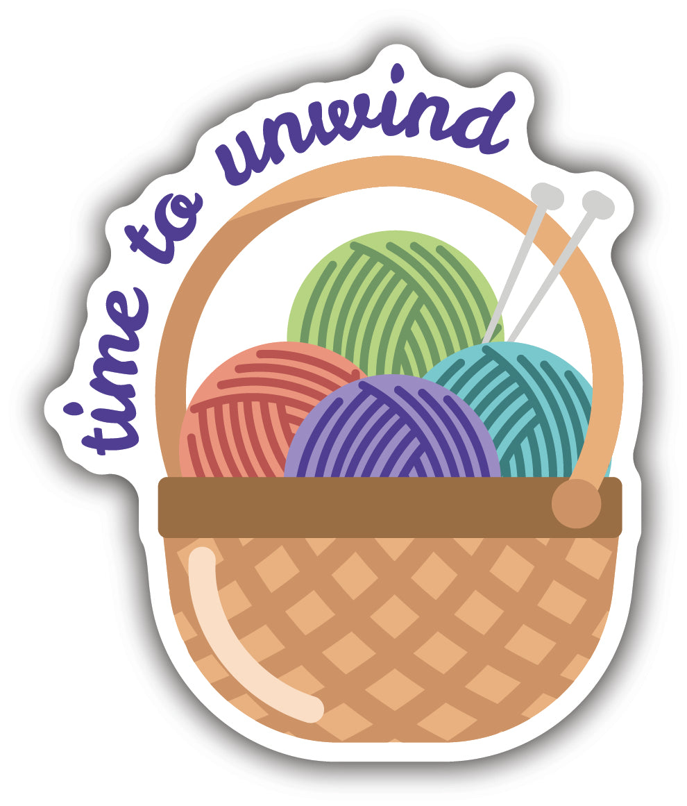 Time to Unwind Sticker