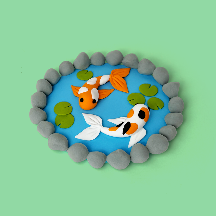 Claymoo | Don't Be Koi Air Dry Clay Kit