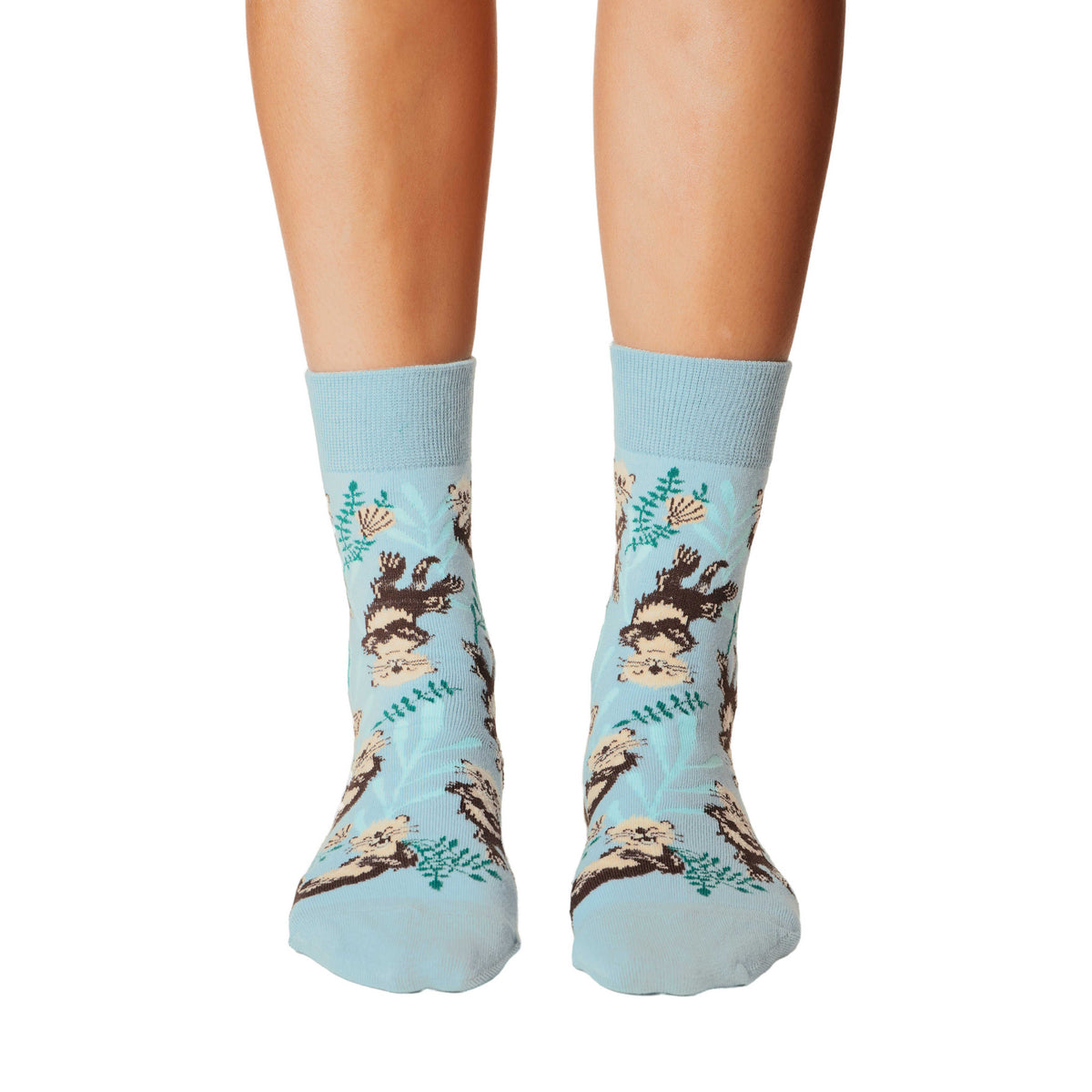 Good Luck Sock | Women's Crew | Sea Otters