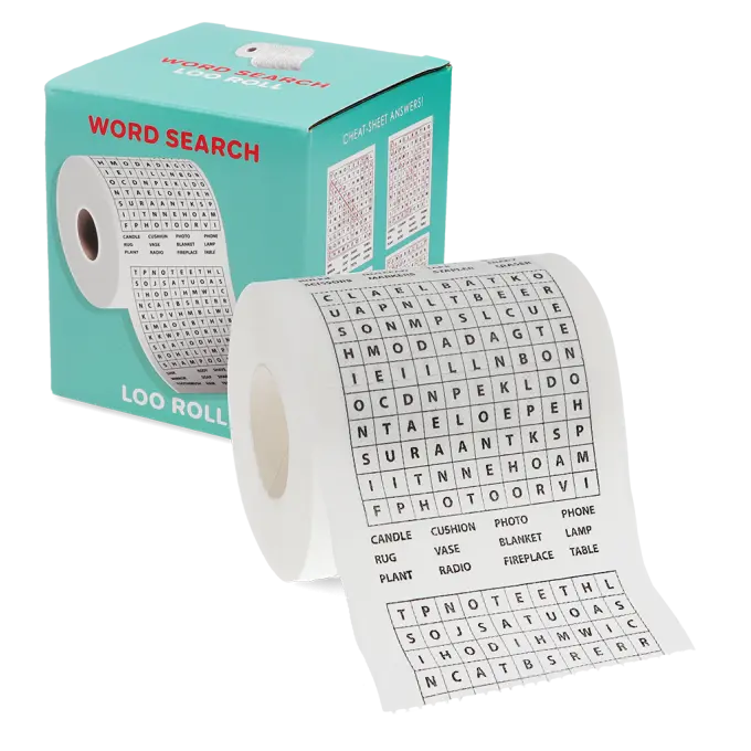 Word search loo roll