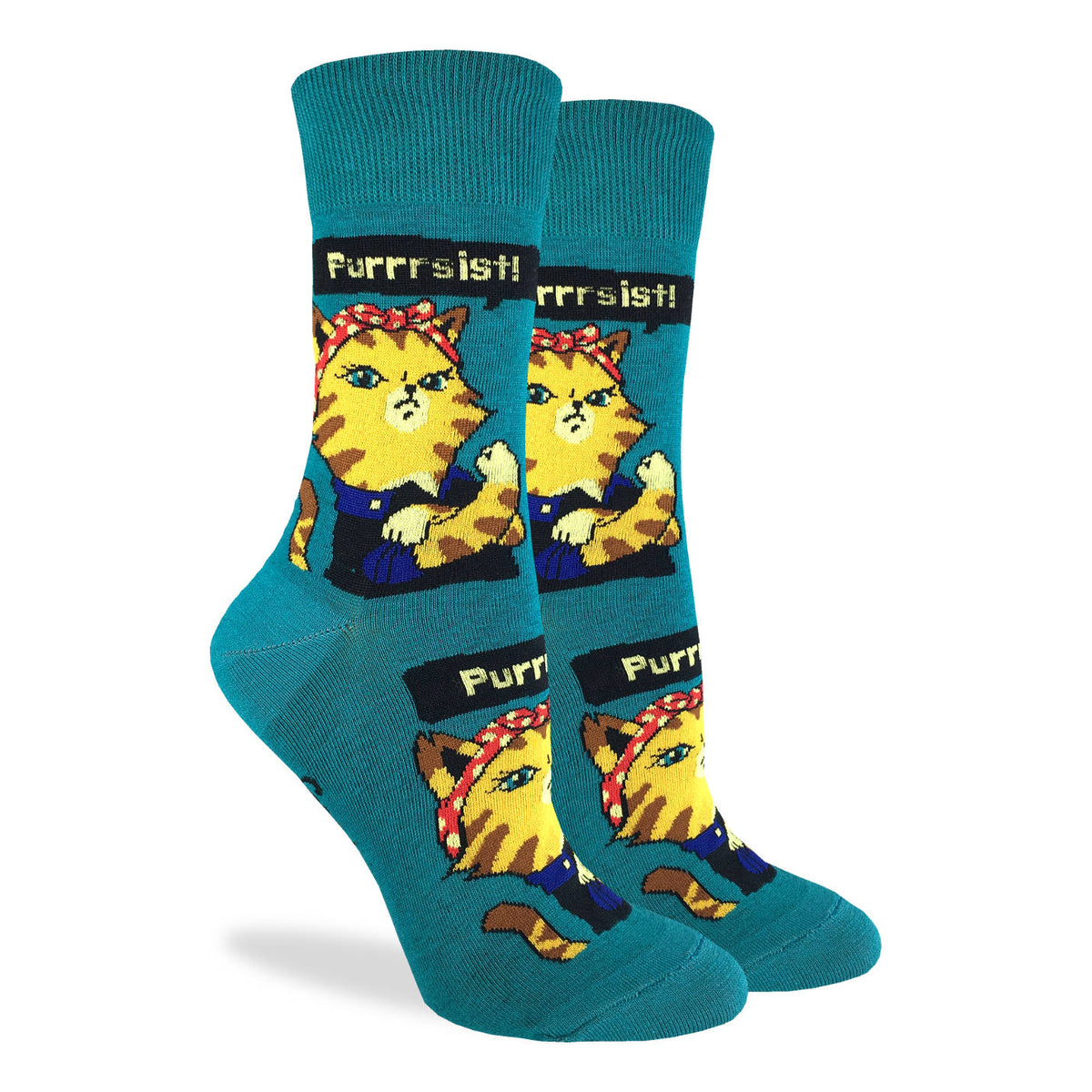 Good Luck Socks | Women's Crew | Purrsist Cat